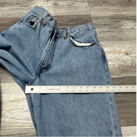 Levis 550 Red Tab Stonewash Blue Mens 35x30 Relaxed Fit Straight Leg Denim Jeans - Picture 10 of 13